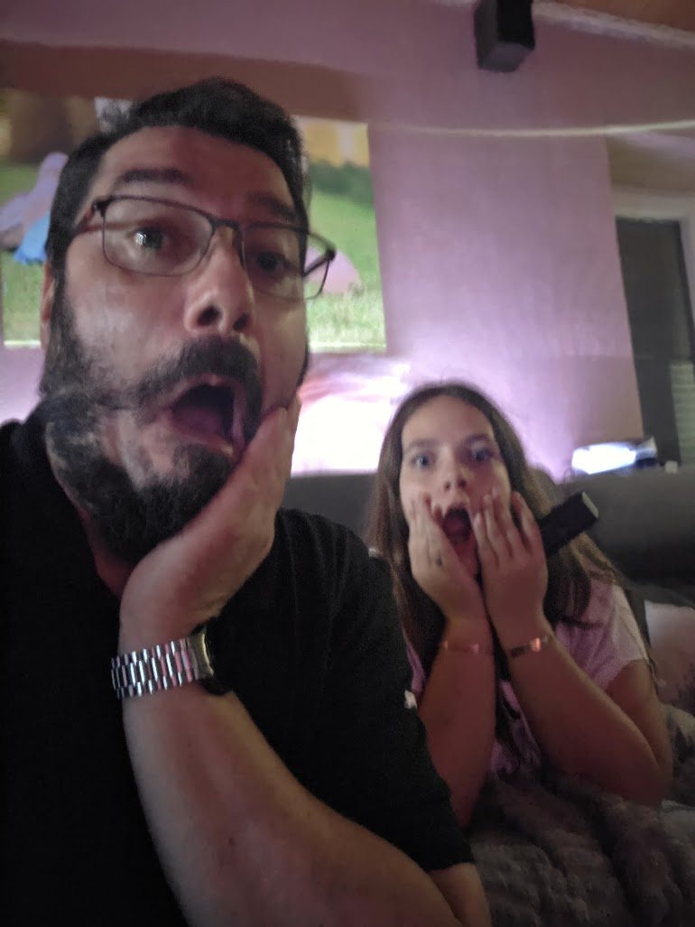 Een grappige selfie